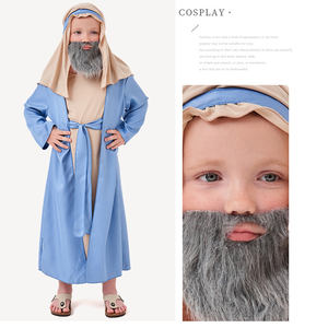 Fiesta <span class=keywords><strong>de</strong></span> Halloween niños Natividad San José <span class=keywords><strong>traje</strong></span> árabe abuelo juego <span class=keywords><strong>de</strong></span> rol disfraces Cosplay niños Pastor disfraz - Product Image 5