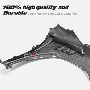 EPR Nouveau pour WRX VBH S4 EPA ATTK Type Garde-boue avant +7mm en fibre de carbone, pièce de rechange pour voitures 2017- - Product Image 2