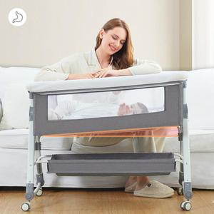 Multifunctional High-Quality Baby <strong>Crib</strong> Portable Detachable Baby Rocking <strong>Crib</strong> Height-Adjustable Newborn Bed - Product Image 1