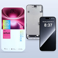 Écran OLED de remplacement en gros pour iPhone 16 Plus, écran LCD tactile numériseur complet, pièces de rechange pour réparation de téléphone portable
