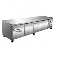 Newbel GN4100TN Réfrigérateur de table de préparation à quatre portes Congélateur commercial Réfrigérateur de cuisine de restaurant en acier inoxydable Prix