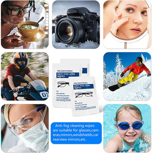 Lingettes <span class=keywords><strong>Anti</strong></span>-brouillard à effet longue durée pour lunettes, humides, démêlante, pour lunettes de lecture, optique - Product Image 6