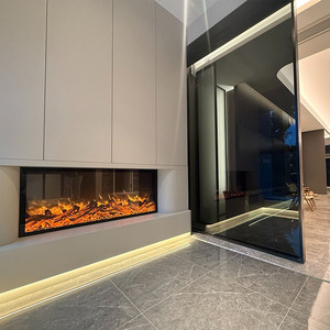 Nouvelle <span class=keywords><strong>cheminée</strong></span> électrique autoportante 2026 ultra-mince à montage mural, 7 couleurs RVB, flamme réaliste avec <span class=keywords><strong>chauffage</strong></span> pour la maison - Product Image 1