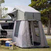 Offre Spéciale nouveau 4x4 accessoires de voiture en plein air tout-terrain Camping toile pliante tente de toit souple avec deux chambres pour l'été