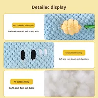 Jouet en peluche pour chien résistant aux morsures - Ananas en velours, coton PP, jouet interactif pour l'auto-divertissement