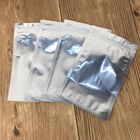 Pochette zippée en aluminium argenté laminé, durable, résistante à la chaleur et à l'humidité, pour l'emballage alimentaire (chips de pommes de terre, aliments pour animaux de compagnie)