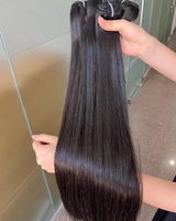 Mèches de cheveux humains bruts cambodgiens à cuticules alignées, lisses comme des baguettes