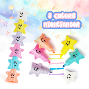 Marcadores de 5 Colores con Forma de Estrella de Cinco Puntas, Lindos Marcadores de Koala Desmontables y Combinables, Rotuladores de Colores para Pintar, Creativos Marcadores de Graffiti - Product Image 3