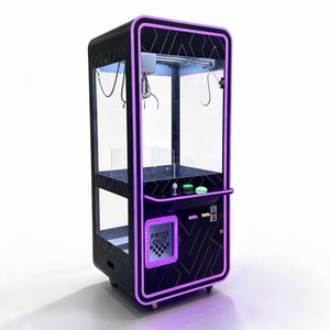 Máquina de grúa de premios moderna con LED de neón, operada con monedas, para centros comerciales y centros de entretenimiento familiar - Product Image 3