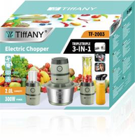Hachoir à légumes automatique multifonctionnel 3 en 1 pour la maison Mini broyeur électrique en acier inoxydable avec extracteur de jus