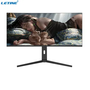 Neuer 34-Zoll-Ips-LED-Computermonitor Gebogener PC-Gamer-Monitor 4K 3440x1440p 100Hz 165Hz Gebogener Monitor 34 Zoll