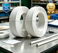 Cable de PVC de doble núcleo ZC-BVV 2*2.5mm2, cable de cobre sólido sin oxígeno, IP44 300/500V, retardante de llama, para uso doméstico y en edificios.