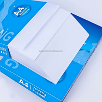 Papier Copie Blanc A4 80g/m² en Gros d'Usine, Importé, 100% Pâte de Bois Vierge, Écologique, Conception Personnalisée de l'Emballage avec Logo, Papier JW