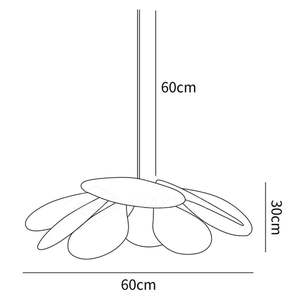 Trẻ Em Phòng Đèn Chùm Boho Nursery Cô Gái Phòng Ngủ Trang Trí Nội Thất Hoa Cánh Hoa Vải Bóng Râm CE UL Tùy Chỉnh Màu Sắc Cánh Hoa Mặt Dây Chuyền Đèn - Product Image 3