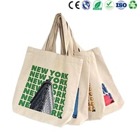 Bolsa de Mano de Lona de Algodón con Impresión de Marca Personalizada Multicolor, Bolsa de Compras de Lona Reutilizable Ecológica y Sostenible para Promoción