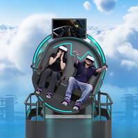Nouvelle expérience VR 360 transfrontalière ° Manège à deux places, jeu d'arcade tendance, usine d'équipements de consoles de jeux VR pour divertissement