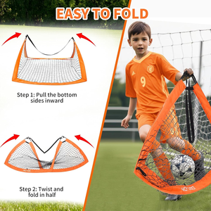 Buts de football pliables de haute qualité, filets pliables, mini buts légers, buts pliables pour l'entraînement en extérieur et en intérieur - Product Image 2