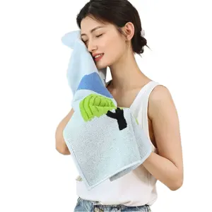 Nieuwe Hete Eenvoudige Pro-Huidskleur Geweven Handdoekklasse Een Gekamde Katoenen Absorberende Badhanddoek Met Lange Nieten Voor Volwassenen En Kinderen