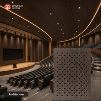 WINEGO Panneau acoustique perforé suspendu pour plafond, personnalisé, à haute absorption sonore, pour la réduction du bruit