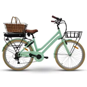 CE-zugelassenes holländisches Elektro fahrrad, heiß verkaufendes chinesisches Stadt-Elektro fahrrad, bester Schritt durch Damen fahrrad Damen fahrrads tadt