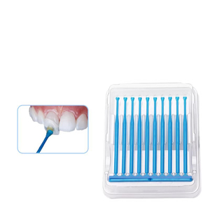 20 pièces/boîte, bâtonnets adhésifs en plastique bleu pour placages dentaires en porcelaine et couronnes dentaires, applicateur de pointe adhésive, modèle ZJB-01 - Product Image 1