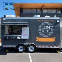 ONLYWE Chariot de Restauration Mobile de Rue en Acier Inoxydable pour Pizza, Burgers, Glaces, Café, Barbecue – Fabricant de Food Trucks à Vendre aux États-Unis