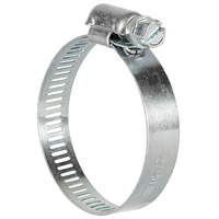Collier de serrage américain standard galvanisé à vis sans fin pour raccord de tuyau