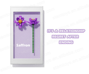Sembo DIY mattoncini di fiori 601232 zafferano giocattoli educativi a stelo in plastica blocchi da costruzione per <span class=keywords><strong>il</strong></span> <span class=keywords><strong>pensiero</strong></span> futuro dei bambini e regalo da fioraio - Product Image 2