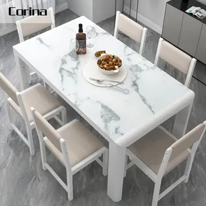 Modern high quality man made stone eating table marble top dining table restaurant tables