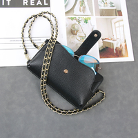 Sac de téléphone portable en cuir microfibre de luxe avec logo personnalisé, pochette universelle pour smartphone à porter en bandoulière pour femmes