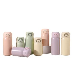 <b>Mini</b> Thermos 304 Stainless Steel Vacuum Pocket Cup Portable Lock Clip Straight Drinking Pop-Up Cup Water <b>Bottle</b> Tumbler - Product Image 1