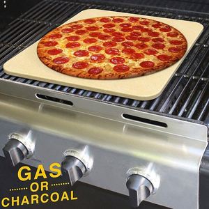 12 Inch Square <strong>Pizza</strong> Stone Non-Cracking Yellow <strong>Shape</strong> 3 Pcs Tools 22In Round Steel 16X16 12X14Inch Best Rated - Product Image 4