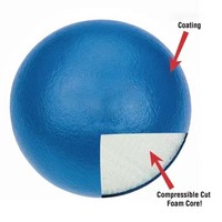 Ballon de dodgeball en mousse PU rouge, vert et jaune de 17,8 cm avec logo personnalisé, jouet souple de 7 pouces, ballon de plage, jouets aquatiques rebondissants