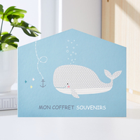 Boîte cadeau vide de Noël, boîte de calendrier de l'avent, boîte cadeau de compte à rebours de 24 jours