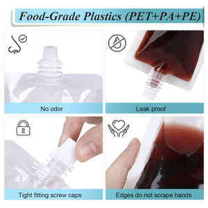 Saco De Armazenamento De Água De Grau Alimentício Com Bicas, Recipiente De Água Portátil Para Uso De Bebidas - Product Image 3