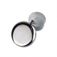 Gourde à whisky en gros de 6 oz, bouteille de whisky vide, logo gravé personnalisé, ronde, portable, pour le camping