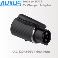 Adaptateur 240v Type1 vers Tesla Ev 60a J1772 Adaptateur de chargeur portable Ac Ev pour voiture Tesla