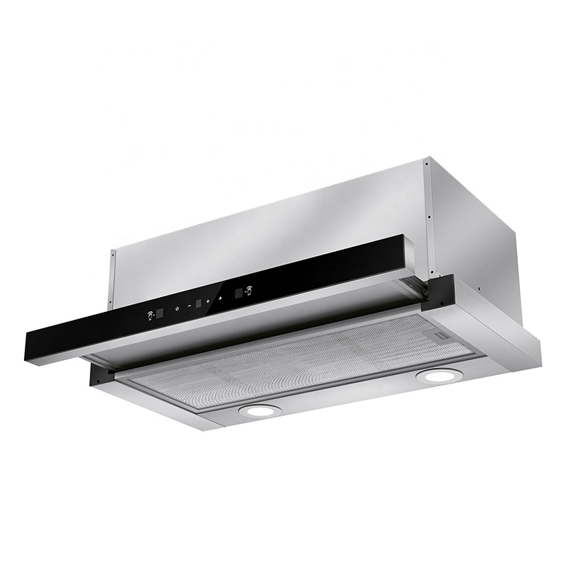 Telescópica Cozinha Hood Range Aço Inoxidável A Indústria Telescópica Sob Armário Gama Hood Cooker Hood