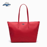 Sac fourre-tout de luxe pour femme, motif crocodile français, grande capacité, fermeture éclair, sac à bandoulière, sac boulette
