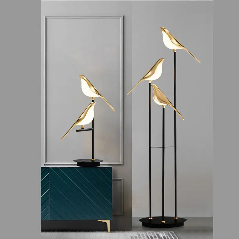 Magpie floor lamps living room sofa side Nordic minimalist designer sense creative light luxury bedroom bedside bird table lamp