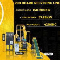 Machine de recyclage de cartes PCB LP-500, broyeur de cartes de circuits imprimés à sec, usine de récupération de déchets électroniques pour la séparation du cuivre et des métaux