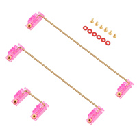 Estabilizador DUROCK V2 al por Mayor, Color Rosa Miami, Montaje en PCB, Estabilizadores de Teclado Mecánico Personalizados
