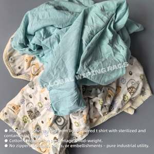 Trapos de Limpieza para Taller, Absorbentes de Agua/Aceite, de Color Claro, Suaves, de 40-60 cm, para Limpieza Mecánica, Trapos de Algodón, 100 kg - Product Image 4