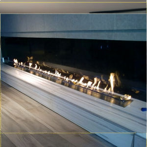 Camino elettrico da 60 pollici moderno per la casa con caminetto a bioetanolo in acciaio per caminetto in marmo per soggiorno e sala da pranzo Hotel Villa - Product Image 3