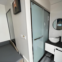 Installation rapide Mini chambre capsule de vacances de luxe étanche Maisons préfabriquées en conteneur d'expédition entièrement meublées avec salle de bain