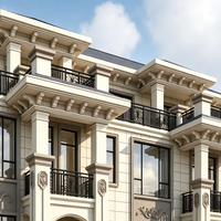 Listplank Arsitektur EPS untuk Dekorasi Bangunan Komersial, Lis Parapet, dan Cornice untuk Garis Atap