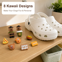 Breloques et accessoires personnalisés en PVC pour chaussures avec boucles, fleurs et chaînes – Vente en gros, détachables pour sabots, à faire soi-même