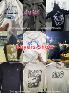 Sweat-shirts unisexes surdimensionnés en coton molletonné épais de haute qualité, personnalisables avec logo imprimé, pour homme, pour l'hiver - Product Image 3