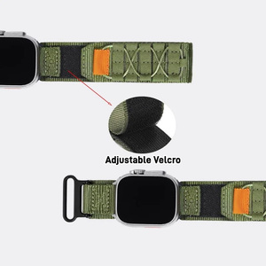 Correa Deportiva de Nailon Transpirable de Liberación Rápida para Actividades al Aire Libre, Accesorio para Reloj, Compatible con <span class=keywords><strong>Apple</strong></span> <span class=keywords><strong>Watch</strong></span> - Product Image 5