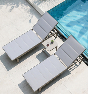 Al aire libre muebles de lujo único sofá cama de lujo hechos <span class=keywords><strong>a</strong></span> <span class=keywords><strong>mano</strong></span> de óxido de aluminio tubular playa tumbona silla - Product Image 6